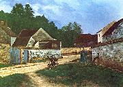 Alfred Sisley Dorfstrasse in Marlotte France oil painting artist